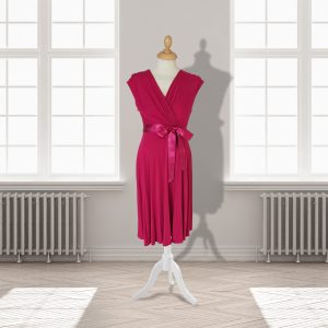 Designer Pink Knee Length Dress