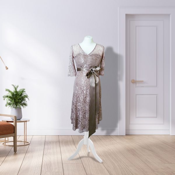 Designer Lace Blush Dress