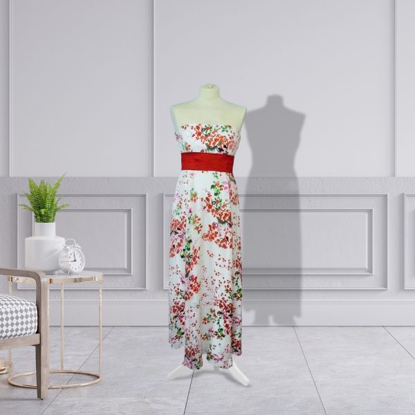 Designer Strapless Full Length Dress