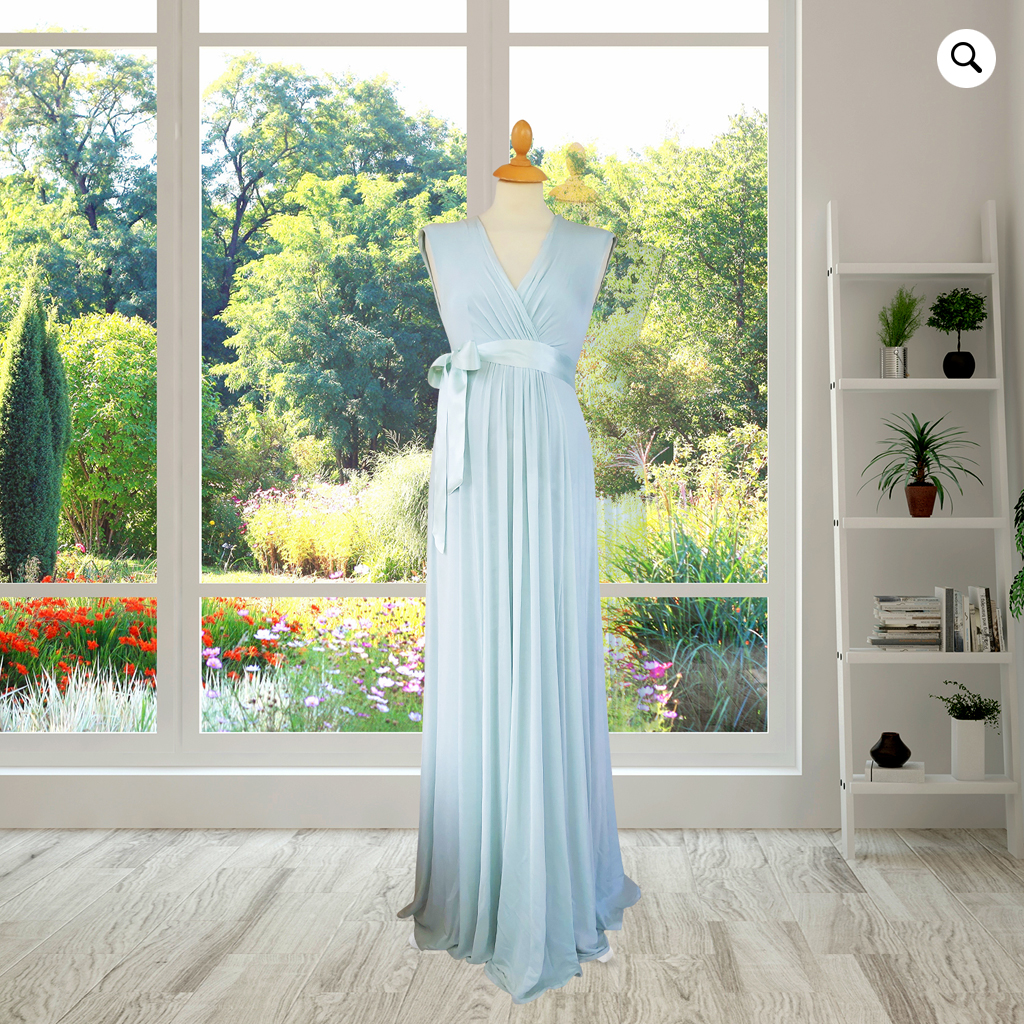 Mint Designer Full Length Dress