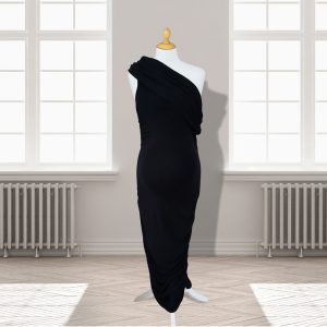 Designer Black Lace Dress